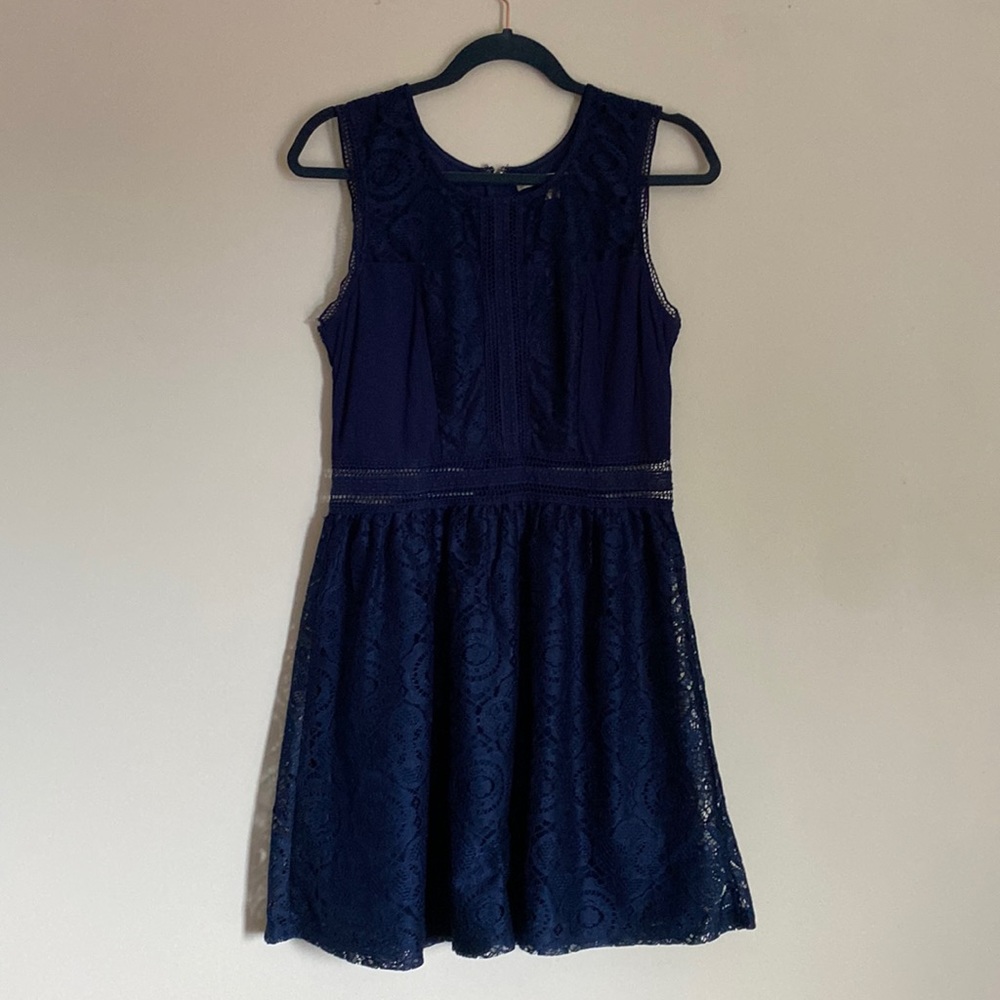 Lace cut out dress